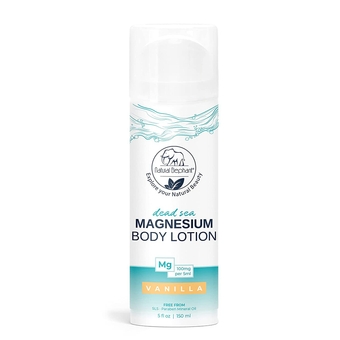 Dead Sea Magnesium Body Lotion Nourishing and Moisturizing 5 oz (150 ml) Vanilla Scent