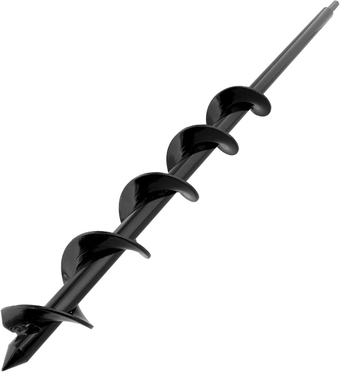 Garden Plant Flower Bulb Auger 2in x 24in Rapid Planter – Post or Umbrella Hole Digger for 3/8in Hex Drive Drill