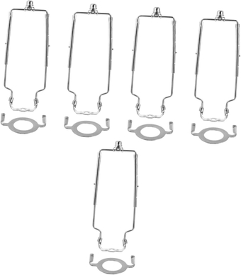 5pcs Shade Bracket Harp Lamp Fitting Lamp Harp Holder Metal Lamp Harp Lampshade Frame Wire Lamp Shade Adapter Lamp Shade Parts Lamp Harp Parts Hardware Lighting Wrought Iron