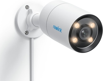 CX410 2K PoE Security Camera Outdoor with F1.0 Aperture, True Color Night Vision, 1/1.8" Image Sensor, Adjustable Warm Light, Human/Vehicle/Pet Detection, Built-in Siren, 2-Way Talk