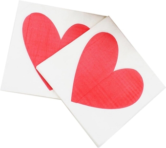 40pcs Wedding Party Napkin Wedding Napkins Serviettes Napkin Disposable Valentines Napkins Heart Design Luncheon Napkin Heart Decor Printed Napkins Dining Table Bride Wedding Wine