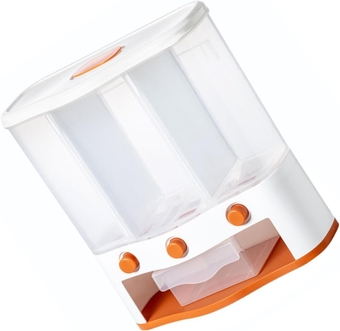 1pc Rice Bucket Multifunctional Sealing Can Grain Sealing Can Food Storage Jar Food Storage Containers Rice Dispenser Plastic Container Food Storage Tank Wall Tank High Capacity Pp