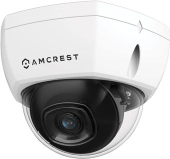 UltraHD 4K (8MP) Outdoor Security POE IP Camera, 98ft NightVision, 2.8mm Lens, IP67 Weatherproof, IK10 Vandal Resistant Dome, MicroSD Recording, White (REP-IP8M-2493EW) (Renewed)