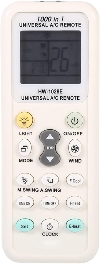 K-1028E Universal Remote Control for Most Air Conditioning, Air Conditioner Remote Control Replacement for Midea Gree LG
