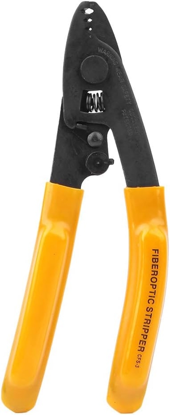 Fiber Optic Stripping Pliers, Hand Crimper Smoother Operation with Hex Socket Wrench for 125um Fiber for 250um Coating