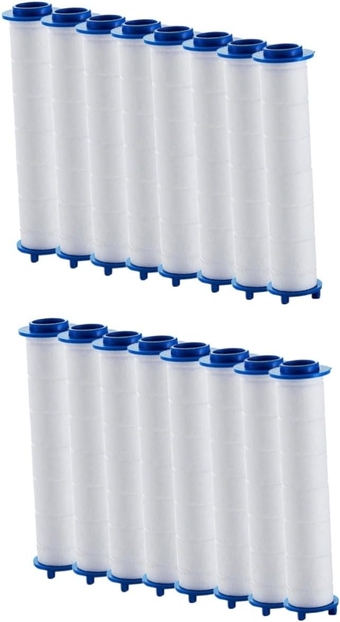 16 Pcs Shower Head Filter Shower Filter for Hard Water Professional Sprinkler Filter Bathtub Filter Home Bathroom Use Sprinkler Filter Household Products Spray Water Cotton