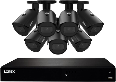 Fusion 4K Security Camera System with 4TB NVR – 16 Channel (Wired & Fusion WiFi) PoE Wired Home Security System with 7 Bullet IP Cameras – Color Night Vision, Motion Detection