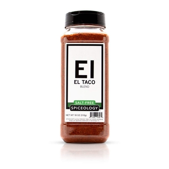 - El Taco Salt-Free Taco Seasoning - Mexican Spice Blend - Use On: Tacos, Fajitas, Chicken, Beef, and Veggies - 18 oz