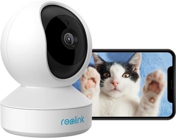 Wireless Security Camera, E1 3MP HD Plug-in Indoor WiFi Camera for Home Security, Pan Tilt Baby Monitor/Pet Camera, Night Vision, Works with Alexa/Google Assistant (Renewed)