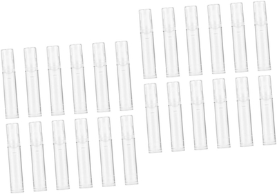 24 Pcs Shower Gel Travel Bottle Protable Shampoo Bottle Facial Foamer Water Sprayers Makeup Spray Bottle Empty Alcohol Bottle Container White Fine Mist Ml15
