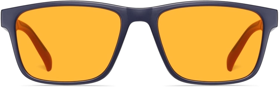 est anti glare Amber lens night vision glasses for driving,computer gaming glasses for men for eye strain,black square blue light glasses men