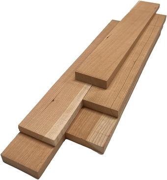 's Assorted  Cherry Thin Stock | en Craft Carving Scrolls Short Lumber Boards | 1/2" x 2" x 12" (5 Pcs)