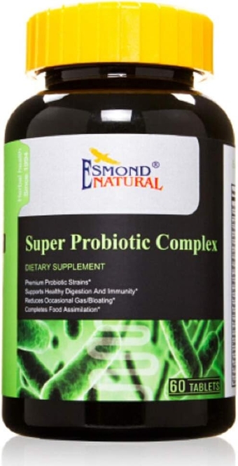 Super Probiotic Complex (Reduces Occasional Gas/Bloating), GMP,  Product Assn Certified, Made in USA - 60 Tablets