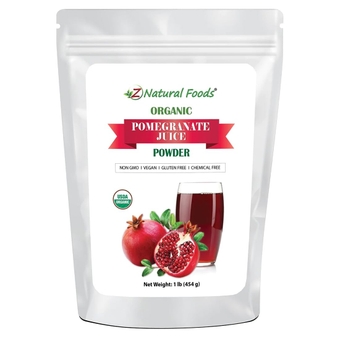Organic Pomegranate Juice Powder, Nutrient-Packed Powder, Mix It Into Smoothies, Tea, Juice, Yogurt, and Recipes, Raw, Vegan, Non-GMO, Gluten-Free, 1 lb