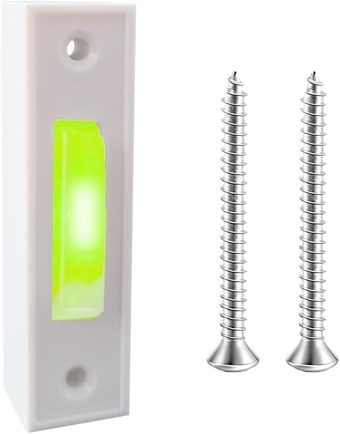 LED Lighted Doorbell Button Wired, Door Bell Ringer Push Buttons Replacement Wall Mount Door Chime Opener Switch, Doorbell Cover with Light, Door Bell Push Buttons LED Door Chime