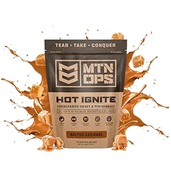 Hot Ignite Supercharged Energy Drink Mix Coffee Alternative, 30-Serving Bag, Salted Caramel