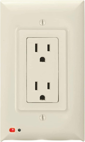® Power Failure LED Light Up Outlet Cover, Unaffected by Electrical Outage, Emergency LED Backup Lighting for Home Power Failure, Optional Dusk to Dawn Lighting, Decora Cream Plate