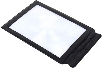 Large Full Page Magnifier Sheet 3X Magnifying Glass Book Reading Aid Perfect for Books Maps Phone Numbers Flexible Plastic