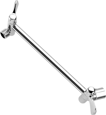 11 Inch Adjustable Shower Arm, Nearmoon Universal Connection Shower Extension Arm, Adjust Angle to Upgrade Shower Experience, Easy to Install, Anti-leak, Good Support (Chrome Finish)