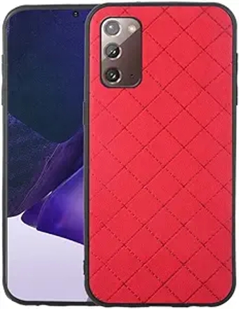 Compatible with Samsung Galaxy Note 20 Glaxay Note20 5G Case Rugged Thin Slim Cell Accessories Anti-Slip Fit Rubber TPU Mobile Phone Cover for Gaxaly Notes 20s Twenty Not S20 Women Men Red