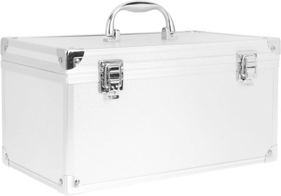 Toolbox First Aid Kit Organizer Hard-shell Storage Case First Aid Kit Container Safe Toy Storage Bin Truck Parts Reliable Medicine Case Medical Pickup Truck Travel Aluminum Alloy