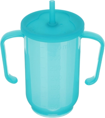 Patient Sippy Mug Sippy Drink Mugs Porridge Cups Drinking Beaker Cup Maternity Drink Water Cup Milk Bottles with Lids Sippy Bottles for Adults Pregnant Woman Straw Plastic Milk Cup