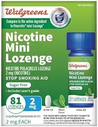 walgreens Mini Lozenge 2mg Cherry 80 Each