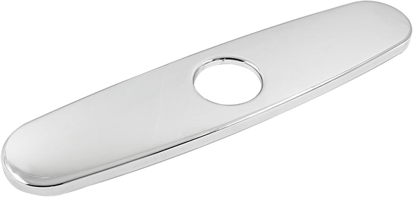 9.65" Hole Cover Deck Plate, Stainless Steel Deck Plate Escutcheon Faucet Covers Escutcheon for 1 or 3 Hole Bathroom Kitchen Sink Faucet Single Hole Mixer Tap (Polished Chrome)