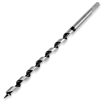 Ship Auger Drill Bit 1/2 x 12 Inch, Wood Auger Bit with 3/8 Inch Hex Shank