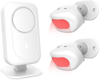 Wireless Motion Sensor Door Chime, Business Door Entry Chime, Motion Detector Alarm,Door Buzzer Entry System, Bed Alarms for Elderly Monitoring,2 Sensors