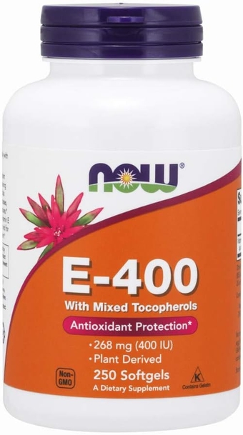 E-400 Vitamin E-400 IU MT Softgels with Mixed Tocopherols, 250 Softgels