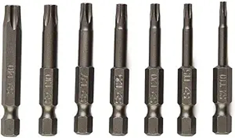Screwdriver Driver Bits,Magnetic Bit, 7-Piece Magnetic Security Head Screwdriver Bits Set, Alloy Steel, 1/4 Inch Driver Bit Set, T10-T40, Ideal for Electric Screwdrivers & Drills