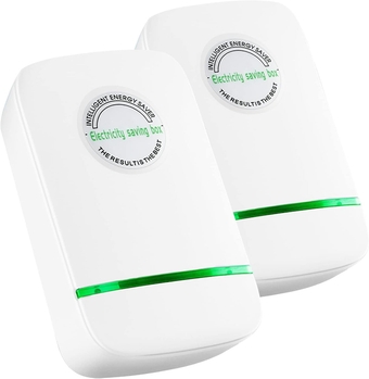 Esaver Watt, Esaver Energy Saving Device, Esaverwatt Smart Electicity Regulator Intelligent Electricity Saving Box Household Office Market Device Electric Smart US Plug 90V-250V 30KW (2 PCS)