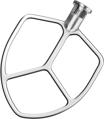 Flat Beater for KitchenAid 5-6 Quart Bowl-Lift Stand Mixer,  Polished Stainless Steel Paddle Attachment Replacement for Kitchen Aid Stand Mixer