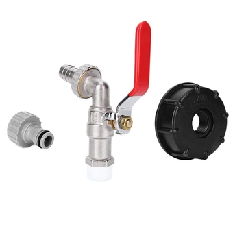 Valve, IBC Water Tank Adapter G1 / 2in Brass Faucet Garden Faucet Hose Cover Fittings, Faucet Valves