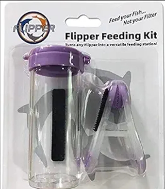 Flipper Feeder - Aquarium Cleaner Fish Food Feeding Clip Kit – Fish Tank Accessories for Flipper Nano, Standard & Max Aquarium Cleaning Tools – Flipper Glass Cleaner Aquarium Accessories