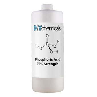 DIYChemicals Phosphoric Acid 75% – Rust Remover, Wood Stain Remover, pH Control, High Purity Orthophosphoric Acid for Metal, Fertilizers - Made in USA - 1 Pint (16 fl oz)