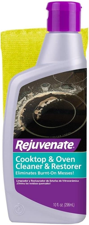 Glass and Ceramic Cooktop and Oven Cleaner and Restorer – 10 Ounce Oven Cleaner Includes Free Applicator Pad – Eliminates the Worst Burnt-On Messes