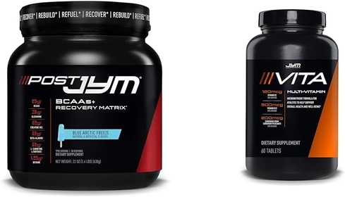 JYM Supplement Science Post JYM Active Matrix Post-Workout, Vita JYM Sports Multivitamin, 60 Tablets