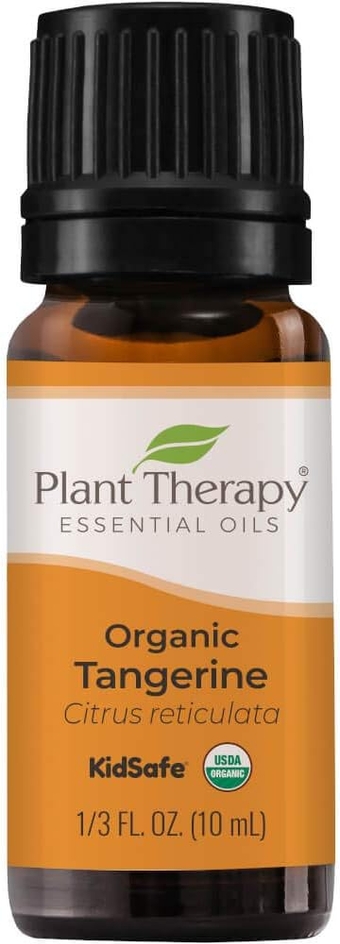 Organic Tangerine Essential Oil 10 mL (1/3 oz) 100% Pure, Undiluted, Therapeutic Grade