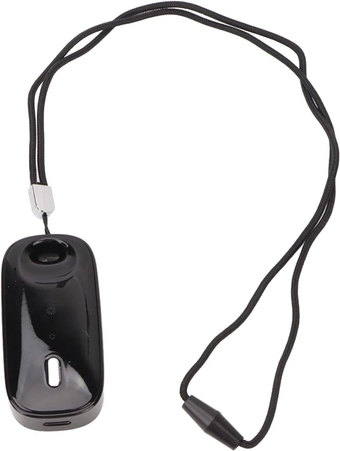 Portable Air Purifier Necklace, Wearable Negative Ionizer Air Cleaner Ultra Quiet Hanging Neck, Multifunctional Portable Air Freshener for Travel Party Kids Pet (Black)