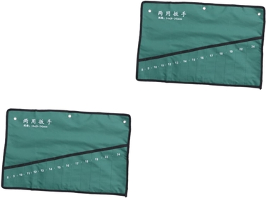 2pcs Roll Socket Wrenches Wrench Organizer Multipurpose Tool Wrenches Tool Pouch Mutitool Wrench Holder Tool Bag Organizer Wrench Bag Canvas Stand Spanner Pouch Sleeve Heavy