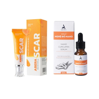 Combo Scar Red Turmeric Cream + Nano Turmeric Vitamin C Serum: Restore skin strength to unleash radiant with the Power of Turmeric - Fade away Scars, Dark Spots, and Dullness!