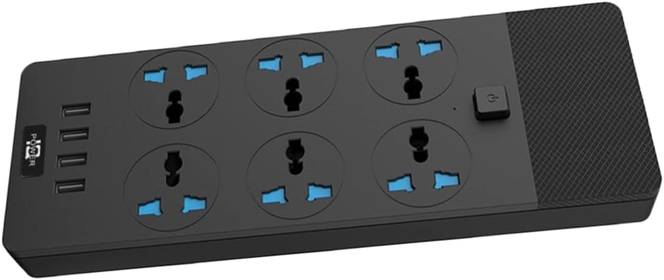 Smart Plug USB Flat Plug Power Strip Surge Protector Power Strip Outlet Covers Power Strip Surge Protector Charging Socket Flat Extension Cord Ac Power Intelligent Pc Office