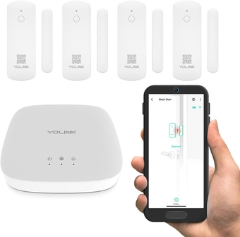 LoRa Smart Door Sensor Starter Kit: - 1/4 Mile Open-Air Range, Door Left-Open Reminders,5 Years Battery Life, SMS/Text, Email & App Alerts, Alexa, IFTTT, Home Assistant