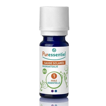 Organic Clary Sage Essential Oil - 100% Pure, 5 Ml - Fruity, Amber, Musk Aroma - Regulates Irregular Cycles, Helps Calm Excessive Sweating, Reinforces Immune Defences