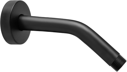Shower Arm with Flange and Teflon Tape,304 Stainless Steel Shower Head Extension Pipe Arm for Wall-Mounted For Fixed Shower Head & Handheld Showerhead Never Rust(8 Inch,Matte Black)