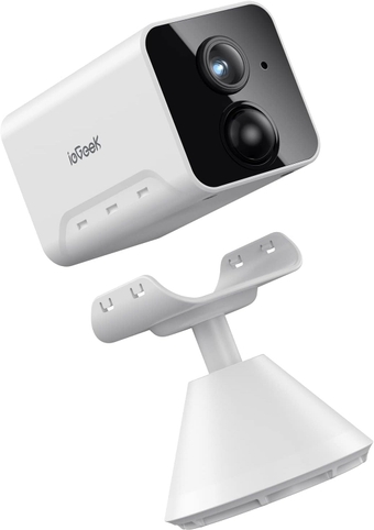 Security Camera Indoor Wireless 1080P Wire-Free Portable Indoor Camera for Home Security with Human Detection,Two-Way Audio, Siren and APP Alert,30ft Clear Night Vision, Cloud/SD