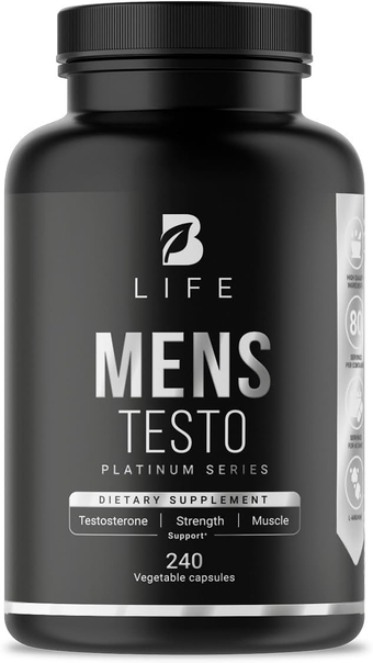 Testosterone ooster for Men | 240 Caps - 80 Days | Stamina, Endurance, Muscle Growth & Strength | Made in USA by  .