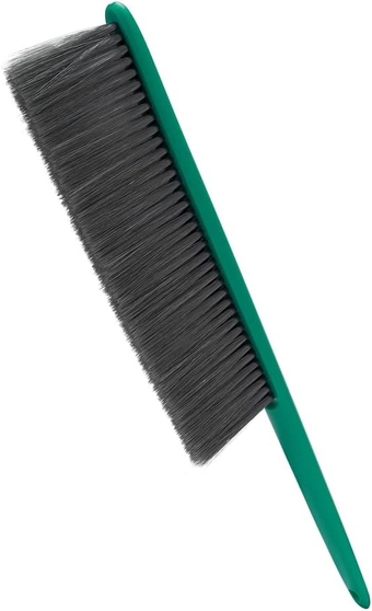 Deep Cleaning Soft Bristle Brush Dust Hand Broom for Couch, Counter Duster Bed Sheets Debris Cleaning Brush Cleaning, Brush Furniture with Long Handle (Green)